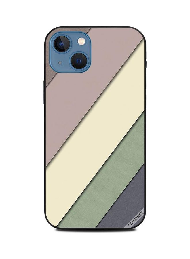 كوفرنيكس غطاء حماية واق لهاتف أبل آيفون 13 نمط مخطط سادة متعدد الألوان - Image 1