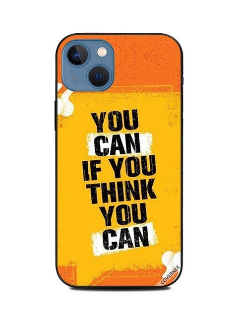 Protective Case Cover For Apple iPhone 13 You Can If Think Multicolour