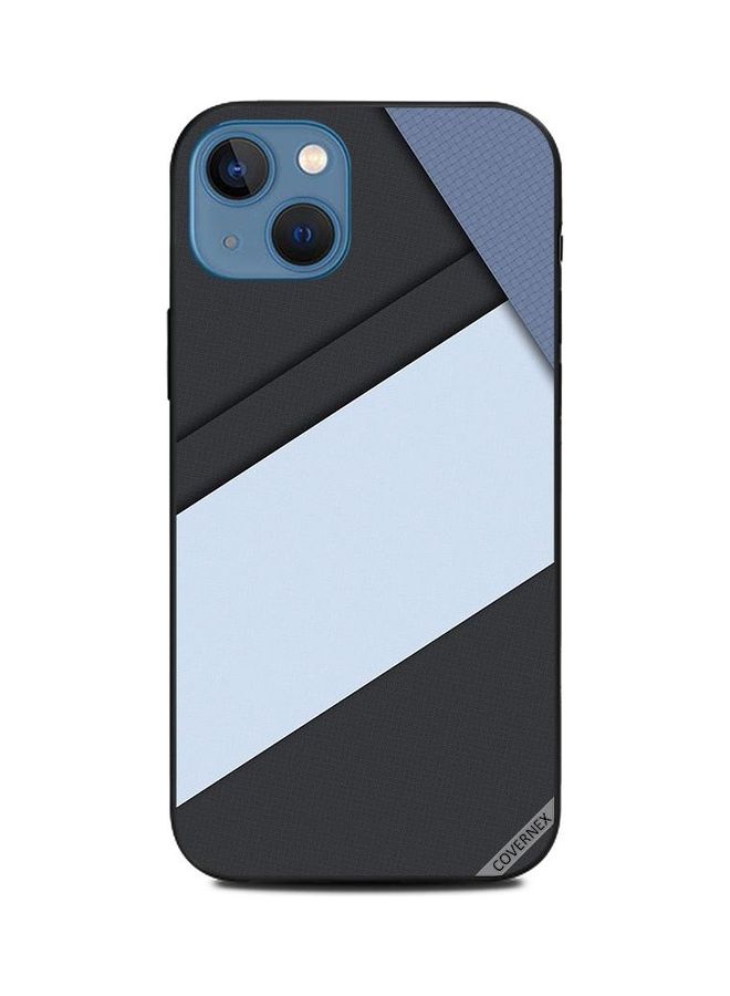 كوفرنيكس غطاء حماية واق لهاتف أبل آيفون 13 نمط شرائط باللونين الأبيض والأسود - Image 1