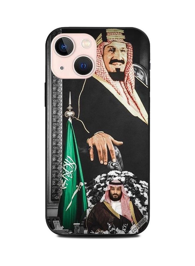 كوفرنيكس غطاء حماية واقٍ لهاتف أبل آيفون 13 ميني بطبعة لصاحب السمو الأمير محمد بن سلمان وجلالة الملك عبد العزيز آل سعود - Image 1