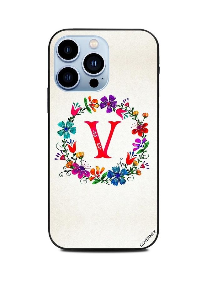 Covernex Protective Case Cover For Apple iPhone 13 Pro Alphabet V Multicolour  - Image 1
