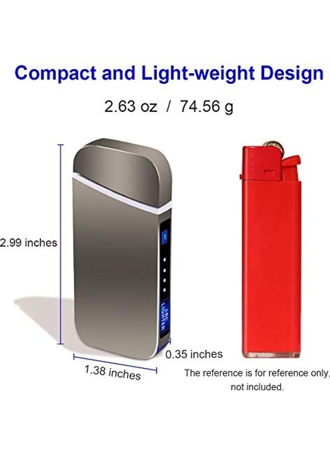 ولاعة كهربائية بتصميم قوس مضادة للرياح  وقابلة لإعادة الشحن بمنفذ USB - Image 2