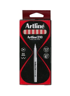 Artline Writing Pen 0.6Mm Red  - Image 2