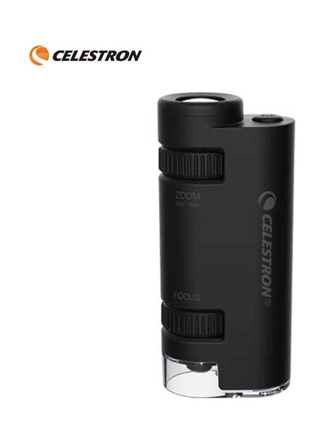 سلسترون ميكروسكوب للجيب بإضاءة LED وخاصية التكبير بدون خطوات 60x-120x  - Image 1