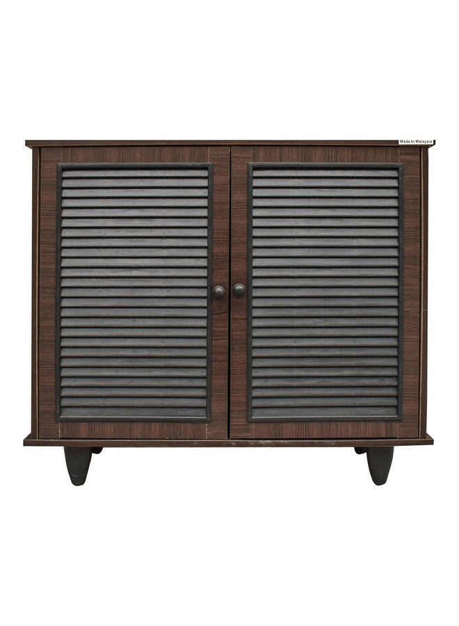 WT-EASYCARE Engineered Wood Shoe Cabinet Wenge 76.5x30x67cm - Image 1