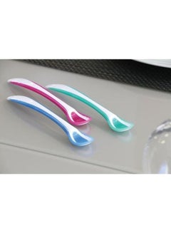 Nuvita 2- Piece Thermosensitive Spoons Set - Pink/White  - Image 3