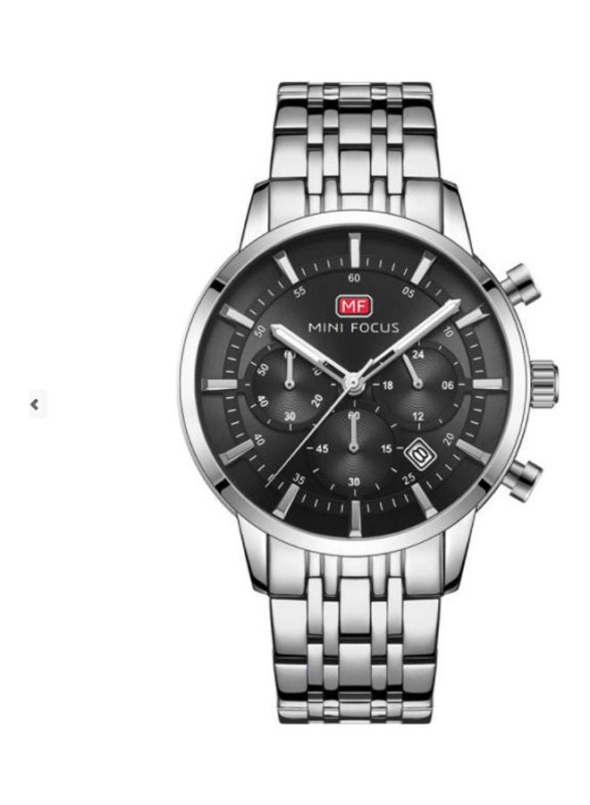ميني فوكاس ساعة يد بعقارب وسوار من الإستانلس ستيل طراز MF0282G.04 للرجال - Image 1