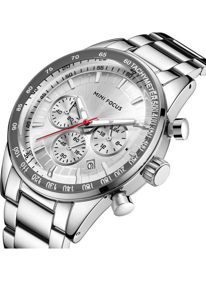 ميني فوكاس ساعة يد بعقارب وسوار من الستانلس ستيل طراز MF0187G-02 للرجال - Image 2