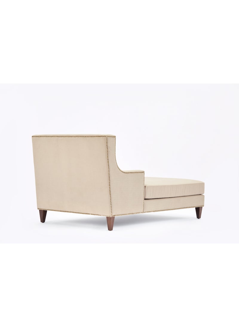 ebb & flow - Chaise Lounge For Luxurious - Wood Relaxing Sofa Beige 740 x 1320 x 940mm - Image 1