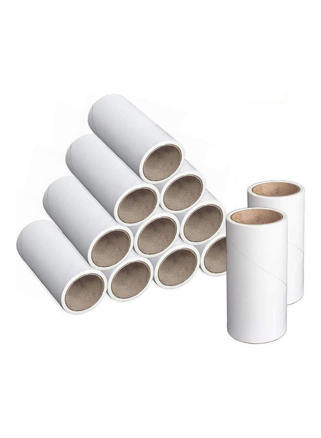 مجموعة أسطوانات لإزالة الوبر وإزالة الملابس اللاصقة من 12 قطعة أبيض 10x12x16سم  - Image 1