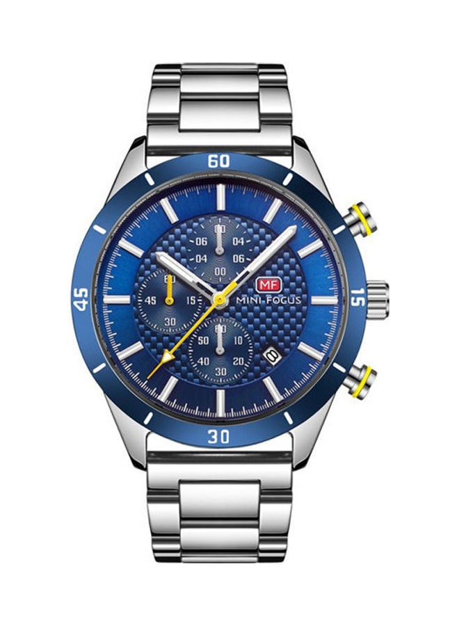 ميني فوكاس ساعة يد بعقارب وسوار من الإستانلس ستيل طراز MF0283G.03 للرجال - Image 2