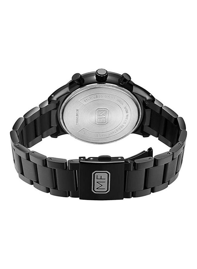 ميني فوكاس ساعة يد بعقارب وسوار من الإستانلس ستيل طراز MF0188G-01 للرجال - Image 2
