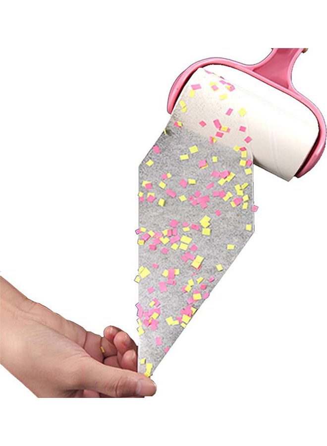Generic - 8-Pieces Sticky Clothes Hair Remover Lint Roller Refill White 10x8x16cm - Image 1