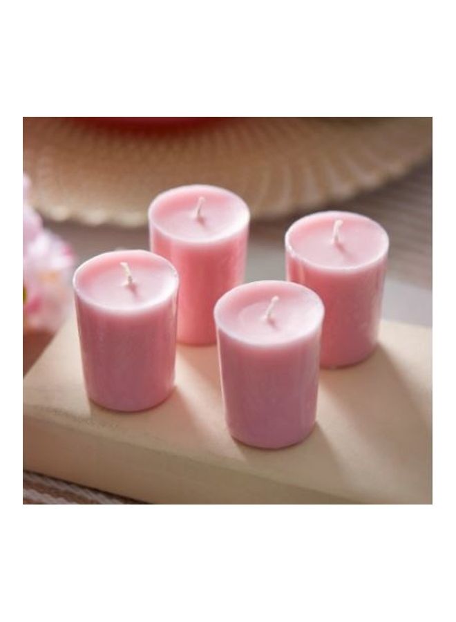 4-Piece Affair Tube Votive Candle Pink 0.192kg - Image 3