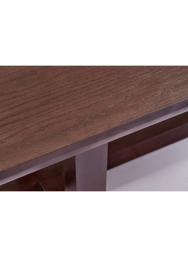 Dining Table Luxurious - 6 Seater - Brown Gregory Collection Wood dark brown 2000 x 980 x 750mm - v1632820609/N45672058A_5