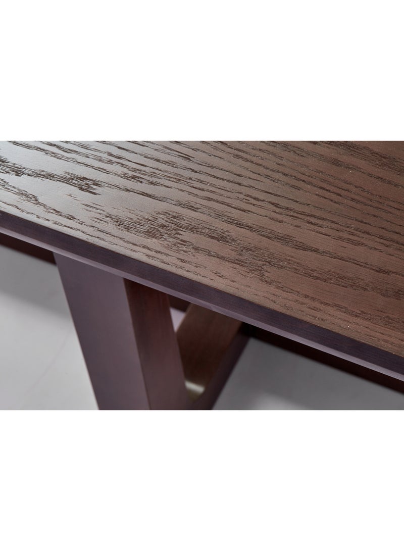 Dining Table Luxurious - 6 Seater - Brown Gregory Collection Wood dark brown 2000 x 980 x 750mm - v1632820610/N45672058A_7