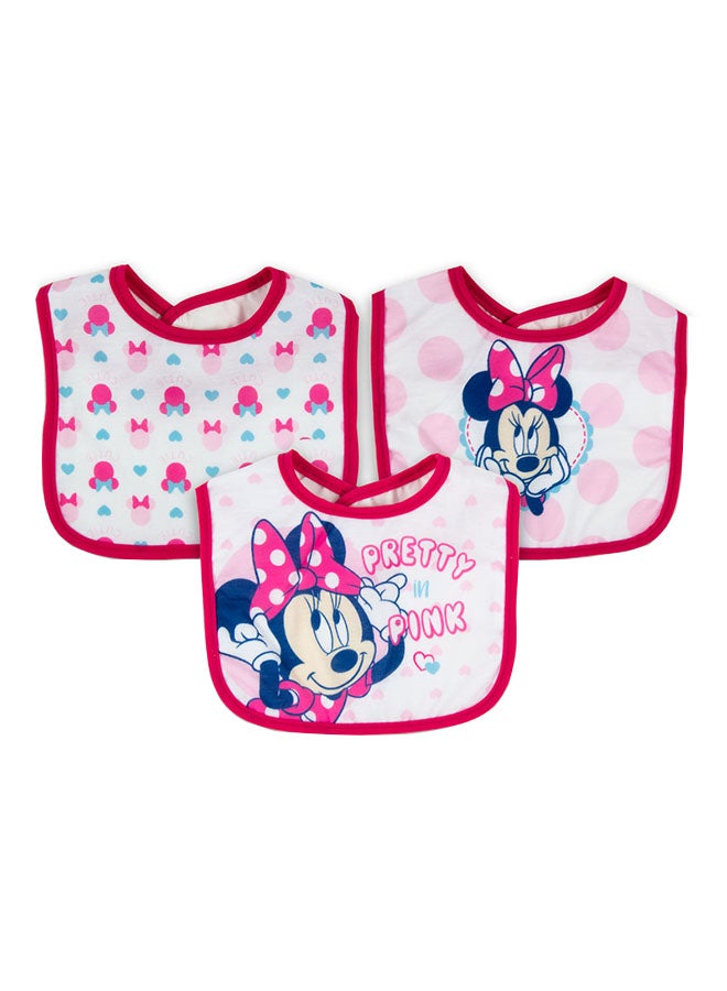 Disney 3-Piece Minnie Bibs  - Image 1