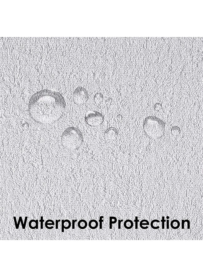 كومفي واقي فراش مضاد للماء قطن أبيض 200x200سم - Image 4