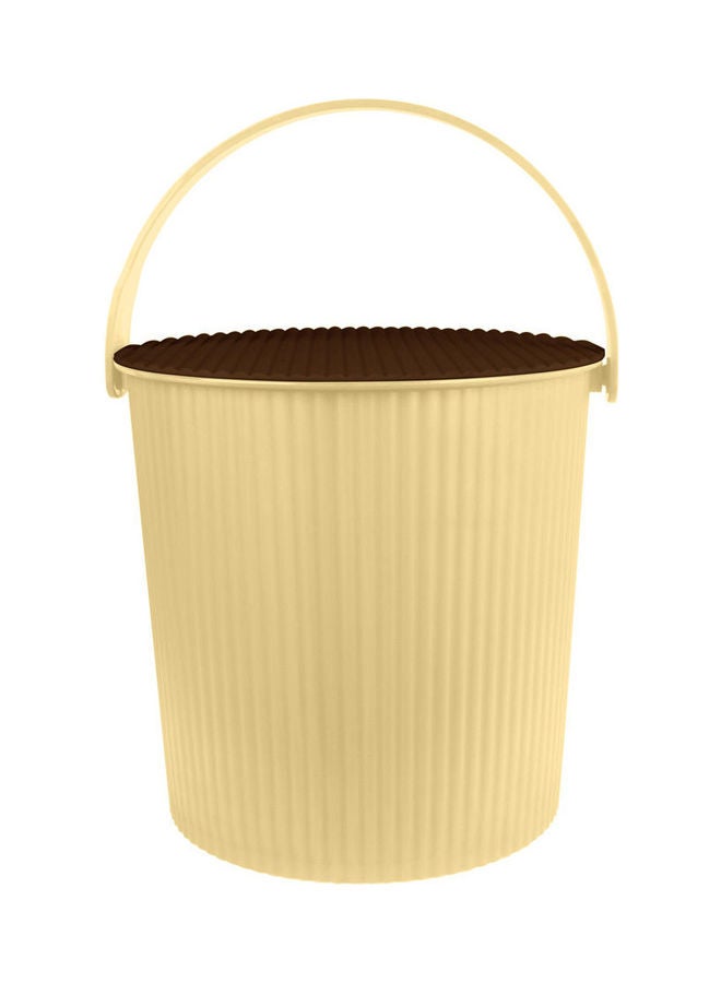 El Helal & Silver Star Bucket Rainbow With Cover Brown