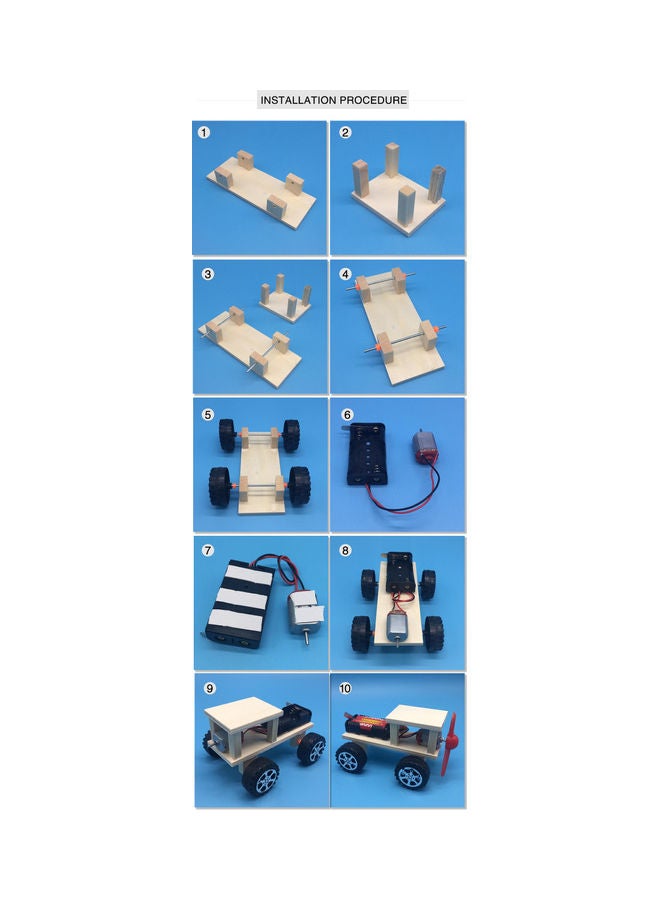 3D Wood Car Building Kit 20.00X5.00X10.00cm  - Image 4