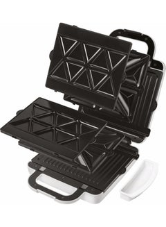 KENWOOD Sandwich Maker, 3 in 1, Grill, Waffle, 180 Degree Hinge, 3 Non Stick Plates, 4 Slots 1300 W SMP94.C0WH White  - Image 2