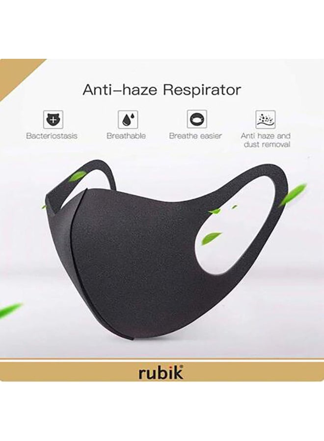SAPU Pack Of 5 Pieces Protective Face Mask Black For Adults  - Image 3
