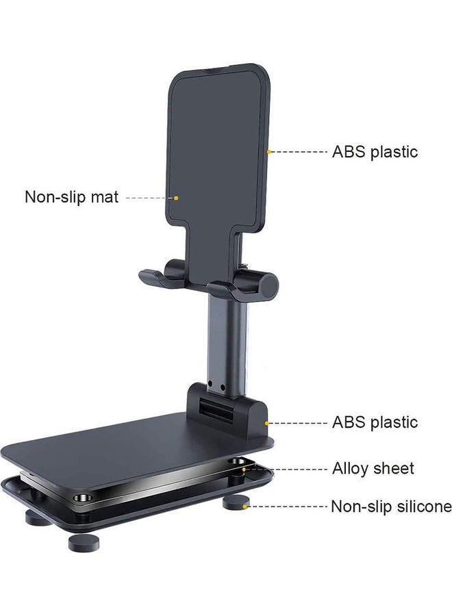 يونك حامل دوار متعدد الزوايا ومضاد للانزلاق يناسب جميع الأجهزة أسود - Image 4