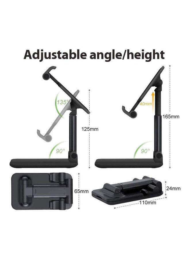 يونك حامل دوار متعدد الزوايا ومضاد للانزلاق يناسب جميع الأجهزة أسود - Image 5