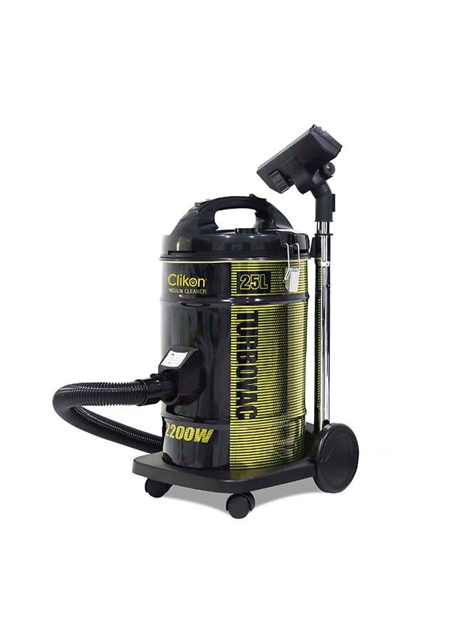 كليكون مكنسة كهربائية بتصميم حاوية 25 L 2200 W CK4024 أسود/ أصفر - Image 1