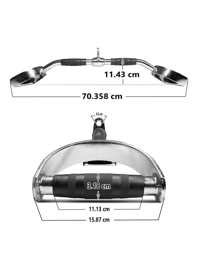 SkyLand - Revolving Cable Attachment Curl V Shaped Bar 93x15.5x18.5cm - Image 1