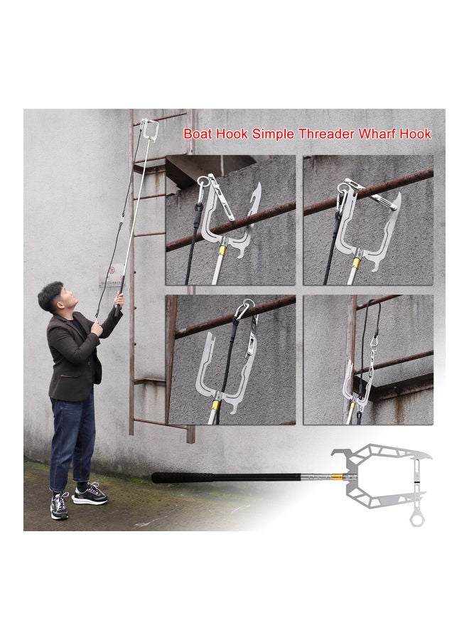 Type B Boat Hook Simple Threader Silver 42x4x16cm - Image 2