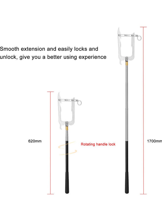 Type B Boat Hook Simple Threader Silver 42x4x16cm - Image 3