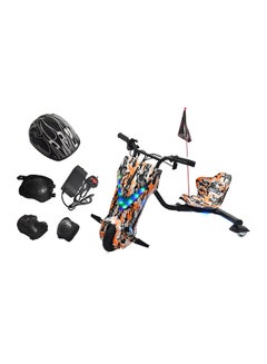 Rally 3 Wheels Electric Drift Scooter With Helmet Kit Knee Guard And Elbow  - Image 2