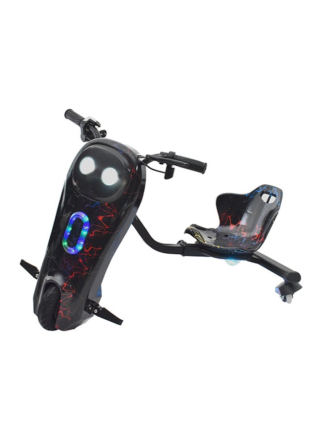 Rally 3 Wheels Electric Drift Scooter With Helmet Kit Knee Guard And Elbow Black - Image 1