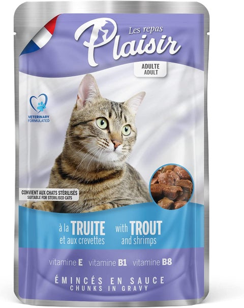Cats Chunks In Gravy Trout And Shrimps Pouch 100grams