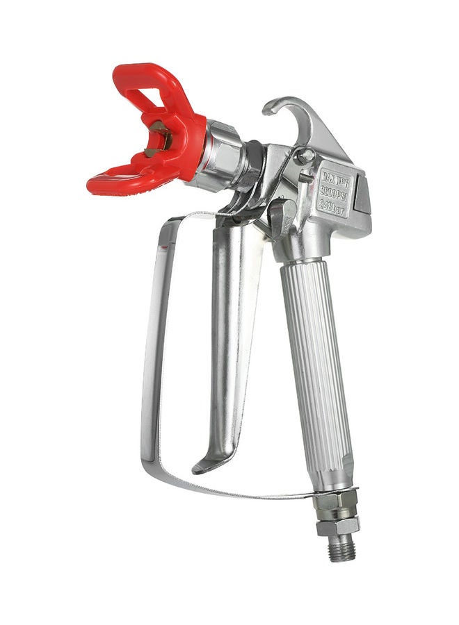 High Pressure Airless Paint Spray Gun Silver/Red 27.00X6.80X17.50cm  - Image 1