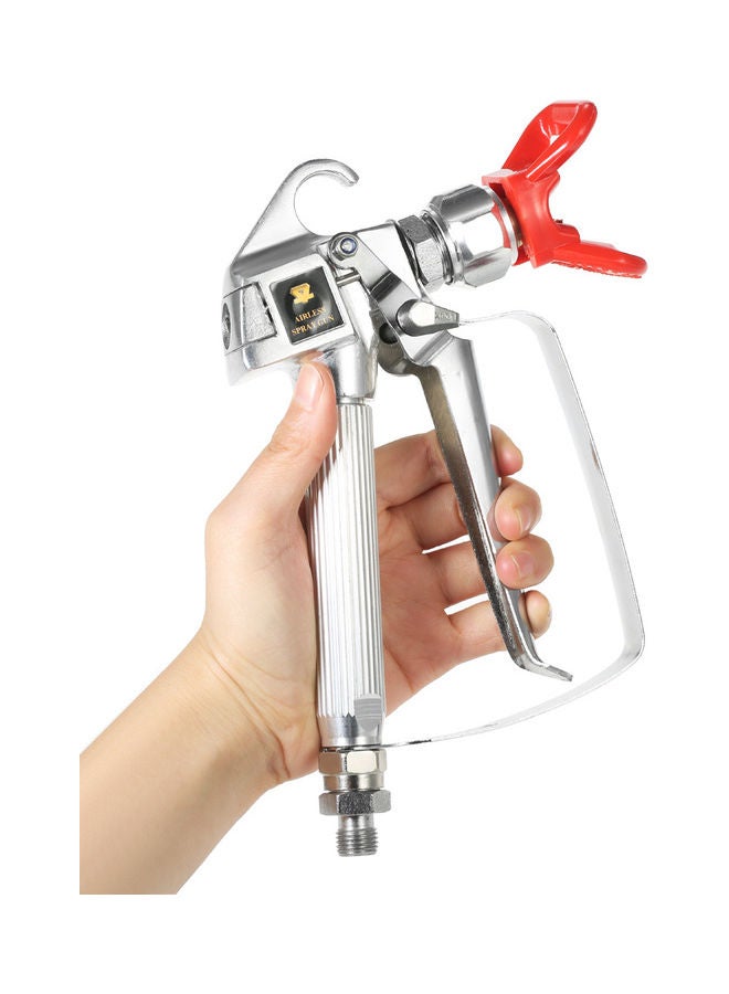 High Pressure Airless Paint Spray Gun Silver/Red 27.00X6.80X17.50cm  - Image 2