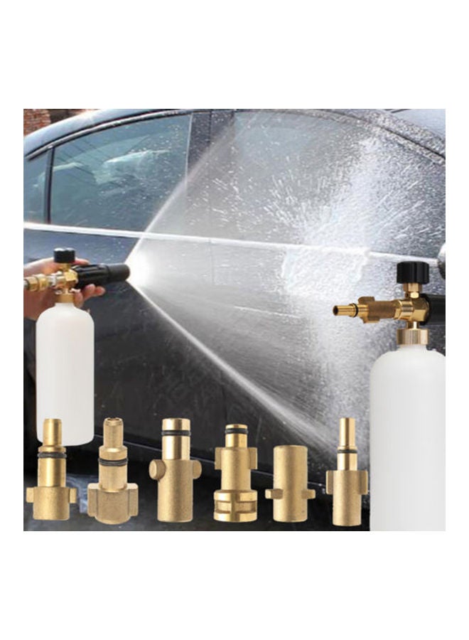 Adjustable Car Foaming Washer Pressure Nozzle Gold 13.00X2.00X2.00cm - Image 2