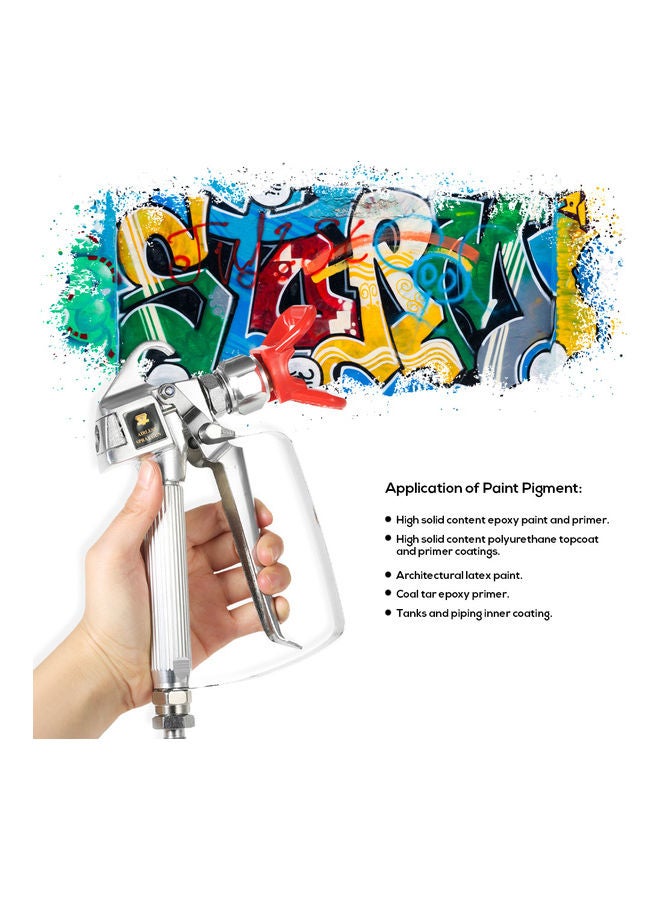 High Pressure Airless Paint Spray Gun Silver/Red 27.00X6.80X17.50cm  - Image 5