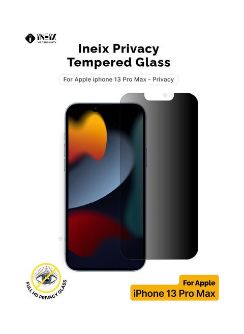 Privacy Tempered Glass Screen Protector for Apple iPhone 13 Pro Max Black
