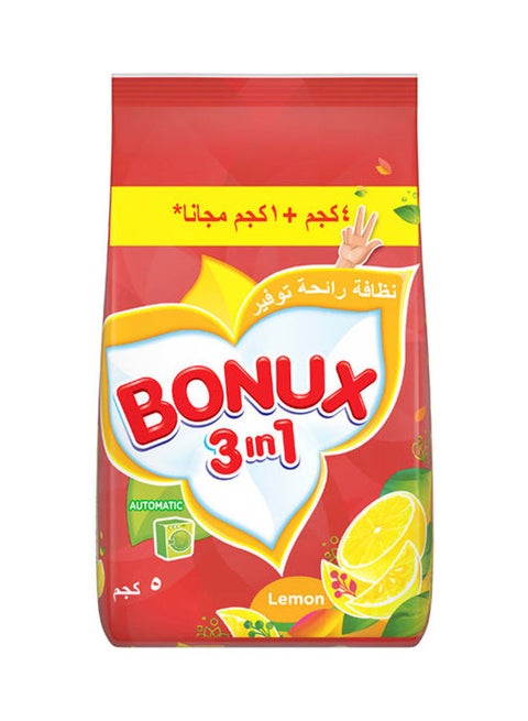 3in1 Automatic Detergent Scented Lemon Multicolour 5kg