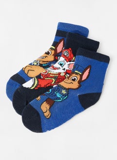 Kids Paw Patrol Socks (Pack of 3) Blue