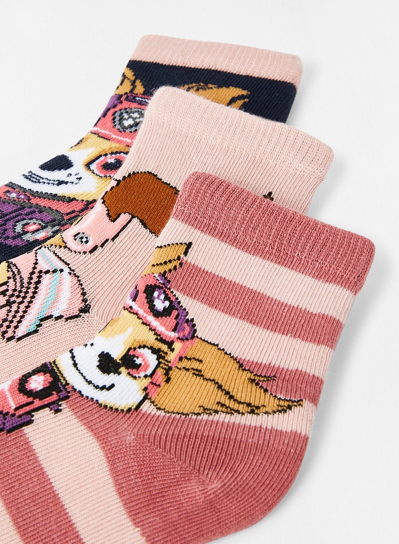 NAME IT - Kids Paw Patrol Socks (Pack of 3) Multicolour - Image 1
