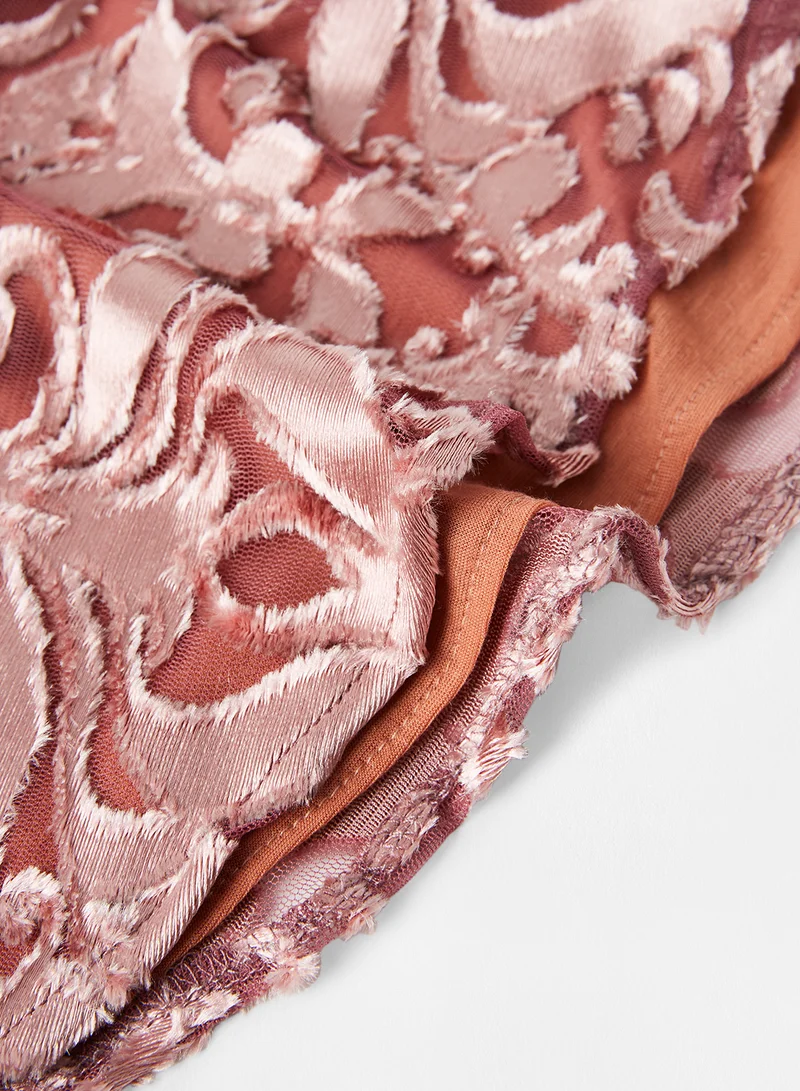 Sivvi x D'Atelier All-Over Pattern Blouse Pink