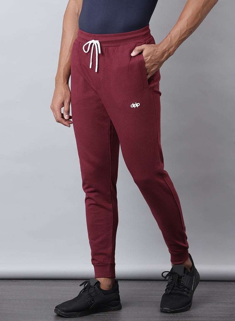 DRIP - French Terry Joggers Maroon - Image 1