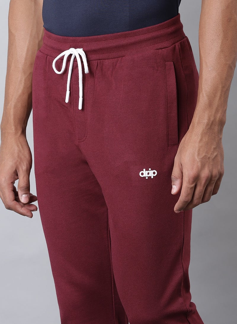 DRIP - French Terry Joggers Maroon - Image 1