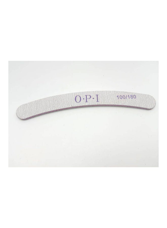 OPI 25-Piece Nail File Banana Shape 100/180 Grit White - Image 3