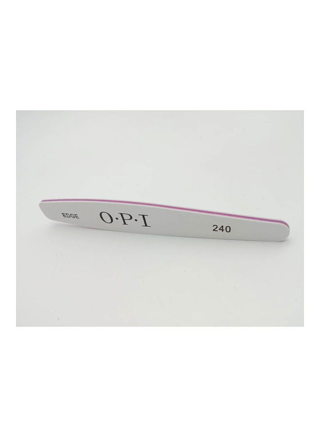 أو بي آي مبرد أظافر بحواف حادة مكون من 25 قطعة, خشن من جهة واحدة بكثافة 240 نتوء لكل سم مربع أبيض - Image 3