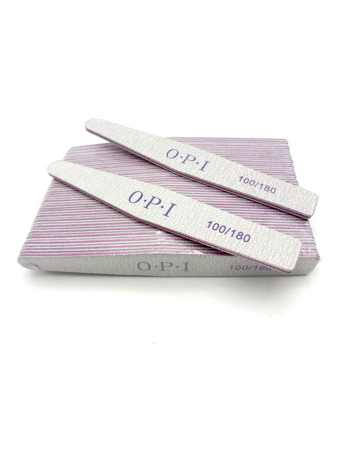 OPI 25-Piece Nail File Triangular 100/180 Grit White - Image 1