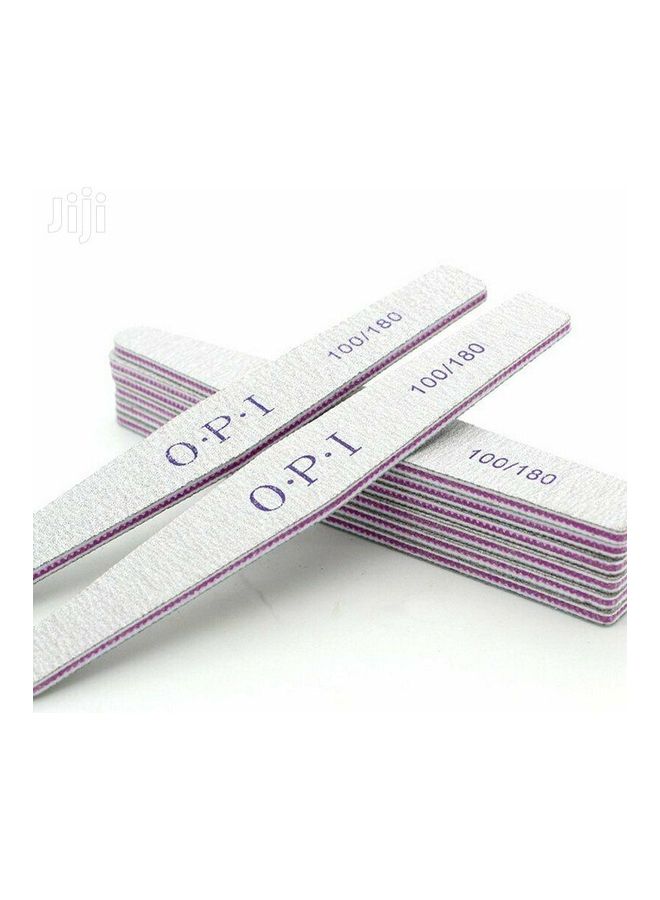 OPI 25-Piece Nail File Triangular 100/180 Grit White - Image 2